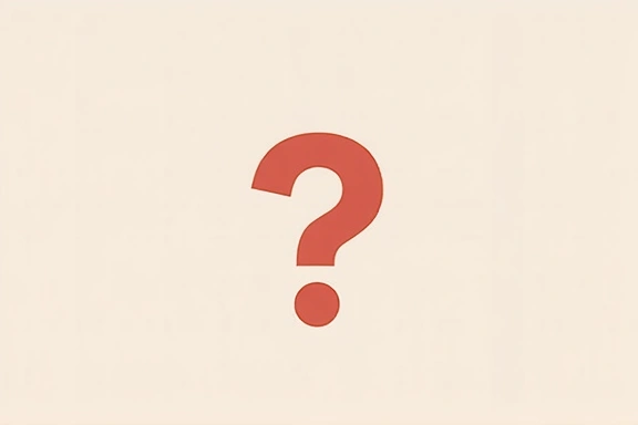 Minimalistický obrázek s otazníkem symbolizující FAQ